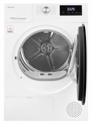 Сушильная машина Weissgauff WD 6109 Heat Pump, загрузка 10 кг, электронное управление, А++, 15 программ сушки