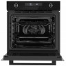 Духовой шкаф WEISSGAUFF BLACK EDITION EOM 741 PDB, чёрный, 72 л, очистка паром, переключатели поворотные/сенсорные