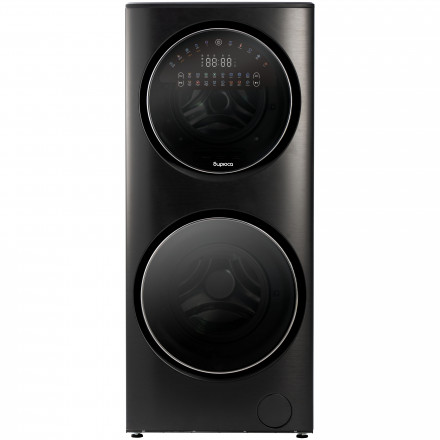 Стирально-сушильная машина Бирюса WMD-SG1514/15 DM, темный металлик, 15/7 кг, 1400 об/мин, 16 программ, инверторная, с паром 