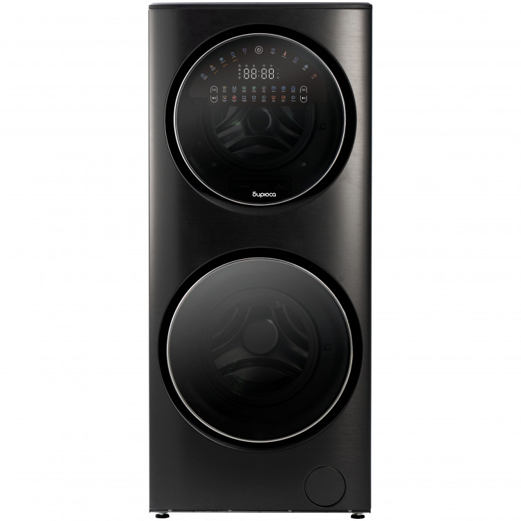 Стирально-сушильная машина Бирюса WMD-SG1514/15 DM, темный металлик, 15/7 кг, 1400 об/мин, 16 программ, инверторная, с паром 