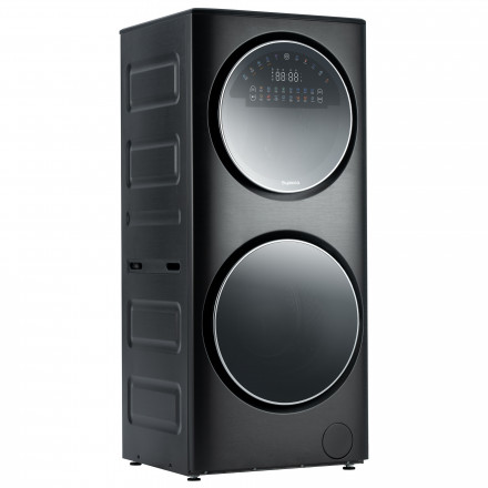 Стирально-сушильная машина Бирюса WMD-SG1514/15 DM, темный металлик, 15/7 кг, 1400 об/мин, 16 программ, инверторная, с паром 