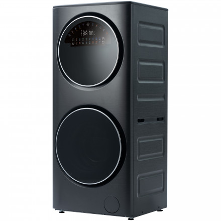 Стирально-сушильная машина Бирюса WMD-SG1514/15 DM, темный металлик, 15/7 кг, 1400 об/мин, 16 программ, инверторная, с паром 