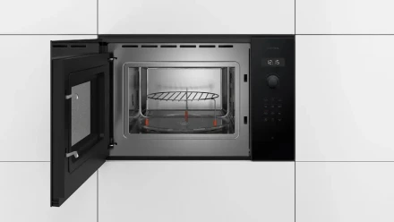Встраиваемая микроволновая печь Bosch BEL454MB1F, 25л, 900Вт, черный