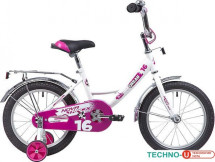 Детский велосипед Novatrack Urban 16 (белый/фиолетовый, 2019)