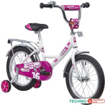 Детский велосипед Novatrack Urban 16 (белый/фиолетовый, 2019)
