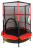 Каркасный батут SILAPRO с сеткой, 140х145 см, до 45 кг, от 3 до 6 лет, YH-D007 140х140х145 см красный