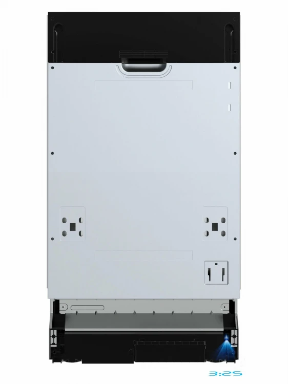 Встраиваемая посудомоечная машина Бирюса DWB-410/5, 45см, 10 комплектов, 3 корзины, aquastop, автооткрывание, самоочистка, луч на полу