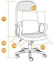 Компьютерное кресло TetChair Advance 15380 офисное, цвет: серый/металлик