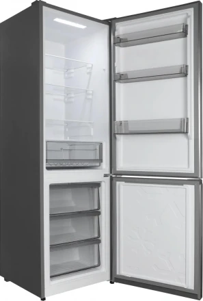 Холодильник Hyundai CC35083F нерж.сталь, NoFrost, объем 375л, класс A+, управление сенсорное с дисплеем