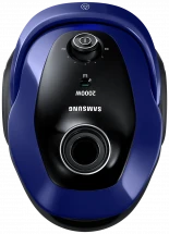 Пылесос Samsung VC20M255AWB, ярко-синий, мощность всасывания 460 Вт, с мешком