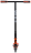 Трюковой самокат Novatrack Wolf 110P.WOLF.BOR9, черно-оранжевый (135179)