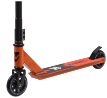 Трюковой самокат Novatrack Wolf 110P.WOLF.BOR9, черно-оранжевый (135179)