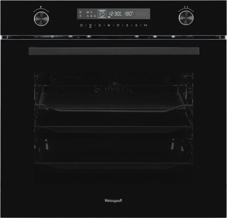 Духовой шкаф Weissgauff EOM 751 PDB Black Edition, чёрный, 72 л, каталитическая очистка, 13 функций